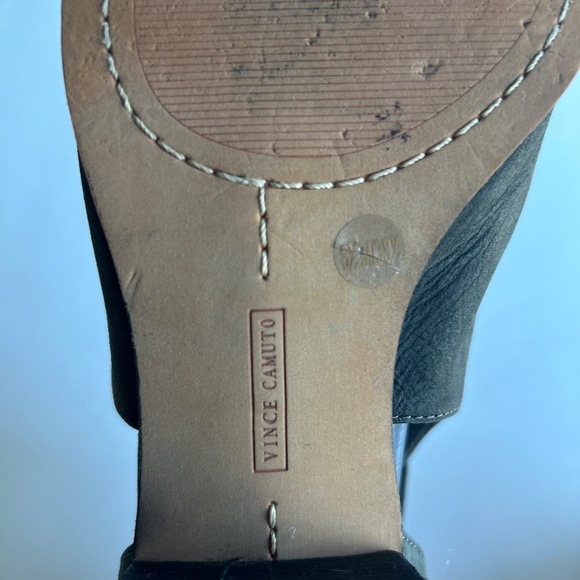 Vince Camuto Grey Man Made Leather Close Toe Sandals size 8.5 - Picture 10 of 11